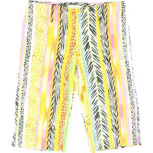 Vintage Jams World Leopard Zebra Animal Print Striped Neon Hawaiian Shorts 30